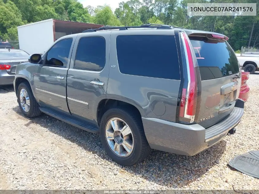 2010 Chevrolet Tahoe Ltz VIN: 1GNUCCE07AR241576 Lot: 42610619