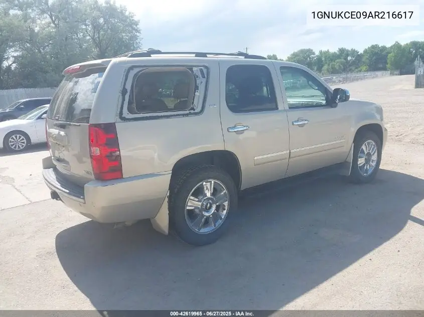 2010 Chevrolet Tahoe Ltz VIN: 1GNUKCE09AR216617 Lot: 42619965