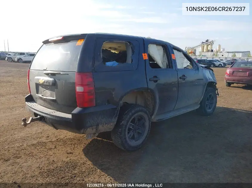 2012 Chevrolet Tahoe Special VIN: 1GNSK2E06CR267237 Lot: 12339275