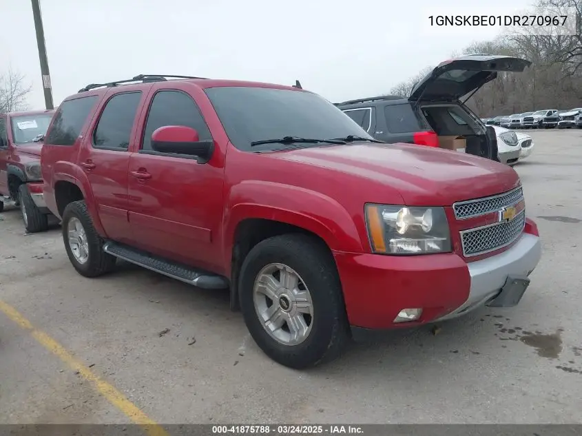 2013 Chevrolet Tahoe Lt VIN: 1GNSKBE01DR270967 Lot: 41875788