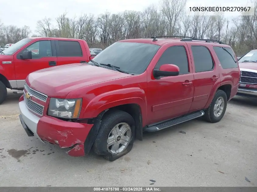 2013 Chevrolet Tahoe Lt VIN: 1GNSKBE01DR270967 Lot: 41875788