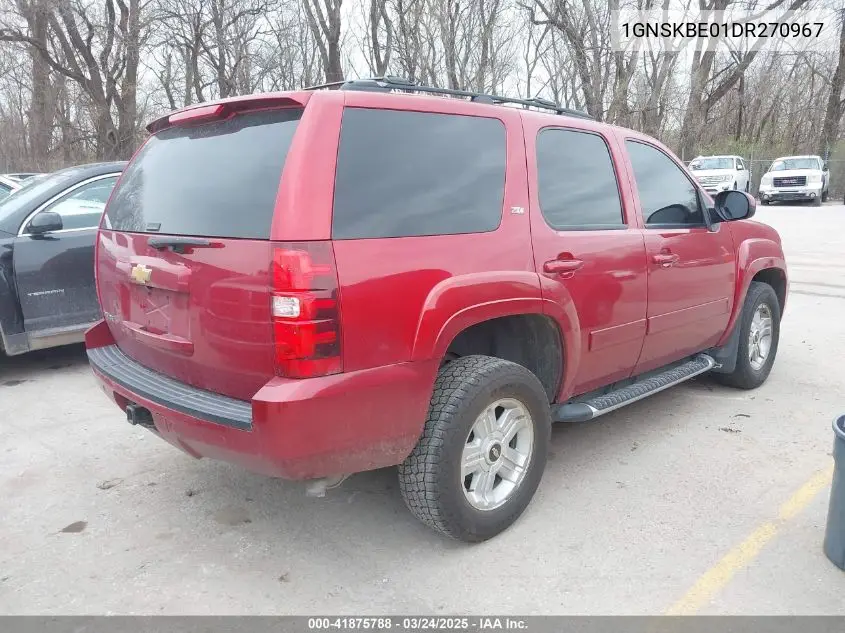 2013 Chevrolet Tahoe Lt VIN: 1GNSKBE01DR270967 Lot: 41875788