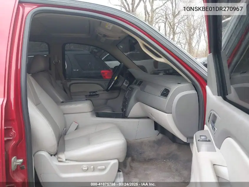 2013 Chevrolet Tahoe Lt VIN: 1GNSKBE01DR270967 Lot: 41875788