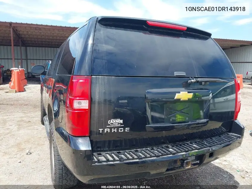 2013 Chevrolet Tahoe Ls VIN: 1GNSCAE01DR143918 Lot: 42604185