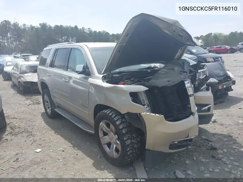 2015 Chevrolet Tahoe Ltz VIN: 1GNSCCKC5FR116010 Lot: 41924977