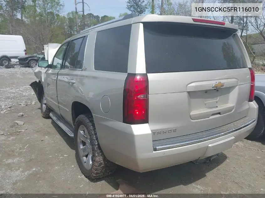 2015 Chevrolet Tahoe Ltz VIN: 1GNSCCKC5FR116010 Lot: 41924977