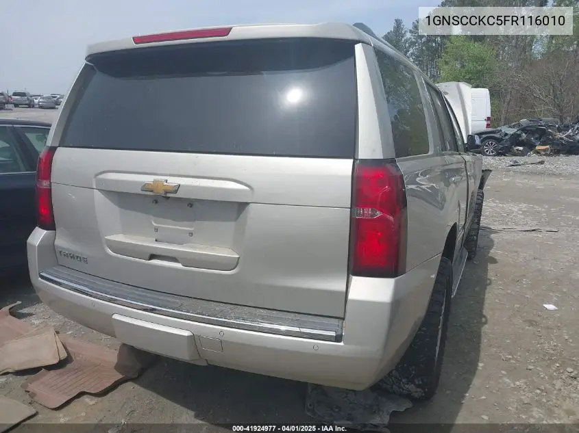 2015 Chevrolet Tahoe Ltz VIN: 1GNSCCKC5FR116010 Lot: 41924977