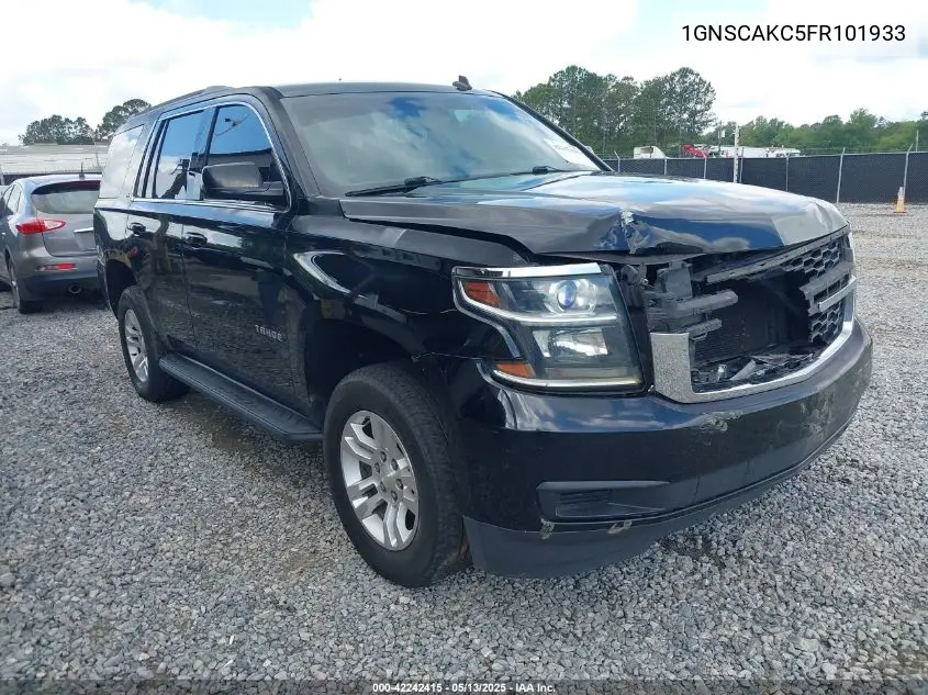 2015 Chevrolet Tahoe Ls VIN: 1GNSCAKC5FR101933 Lot: 42242415