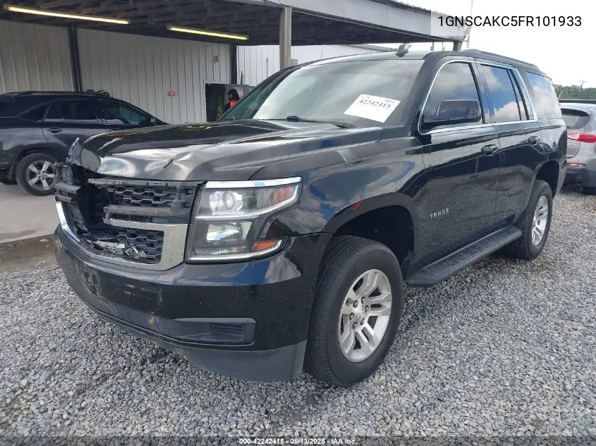 2015 Chevrolet Tahoe Ls VIN: 1GNSCAKC5FR101933 Lot: 42242415