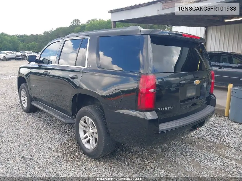 2015 Chevrolet Tahoe Ls VIN: 1GNSCAKC5FR101933 Lot: 42242415