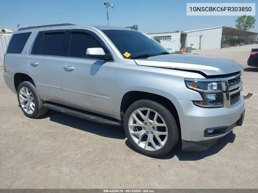 2015 Chevrolet Tahoe Lt VIN: 1GNSCBKC6FR303850 Lot: 42254115