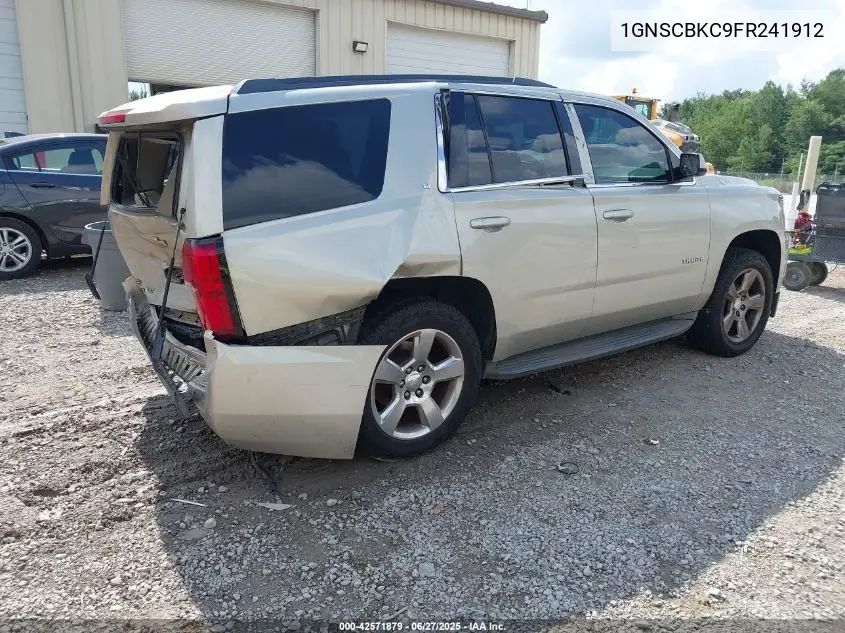 2015 Chevrolet Tahoe C1500 Lt VIN: 1GNSCBKC9FR241912 Lot: 42571879
