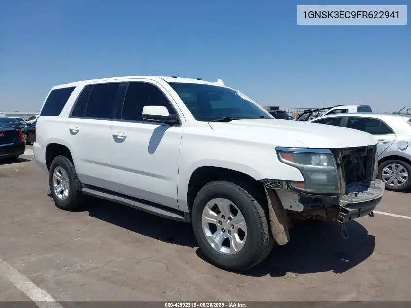 2015 Chevrolet Tahoe Commercial Fleet VIN: 1GNSK3EC9FR622941 Lot: 42592315