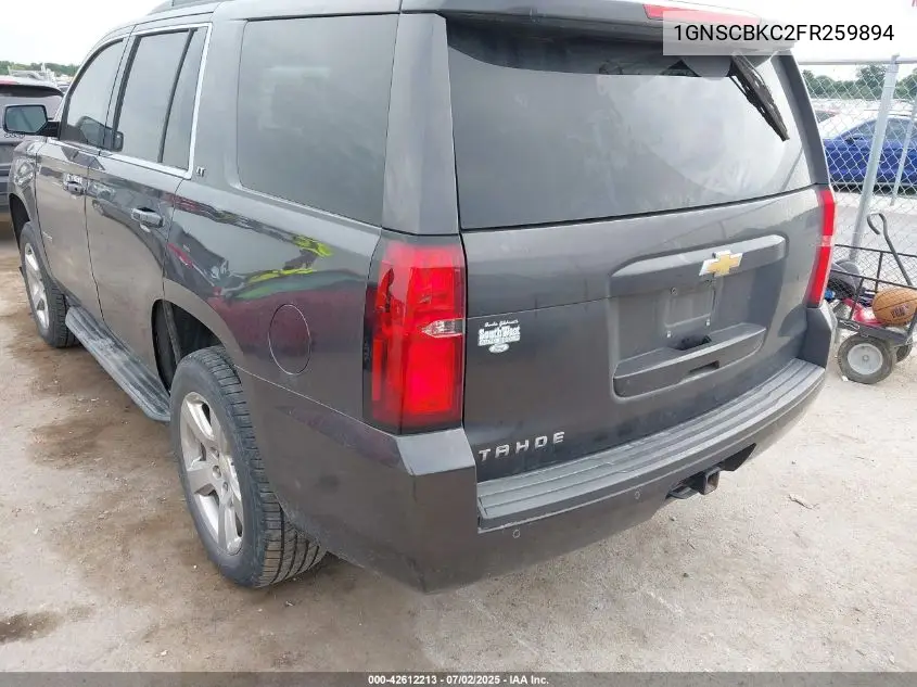 2015 Chevrolet Tahoe Lt VIN: 1GNSCBKC2FR259894 Lot: 42612213