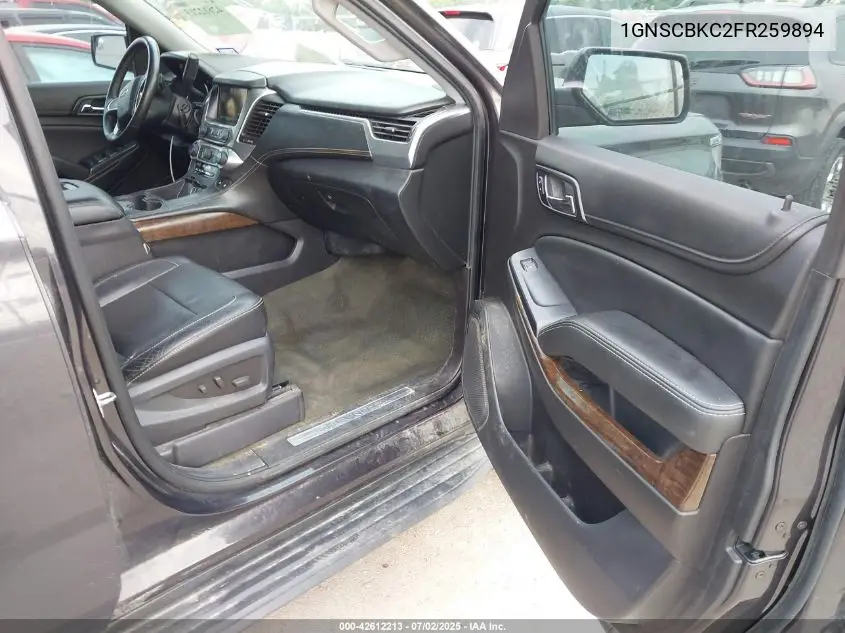 2015 Chevrolet Tahoe Lt VIN: 1GNSCBKC2FR259894 Lot: 42612213
