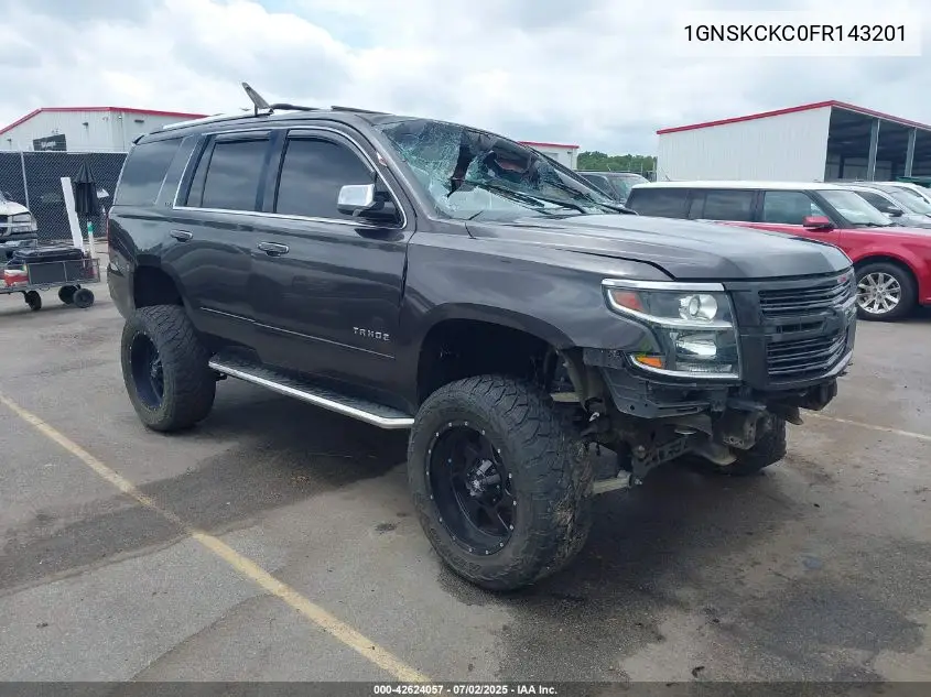 2015 Chevrolet Tahoe Ltz VIN: 1GNSKCKC0FR143201 Lot: 42624057