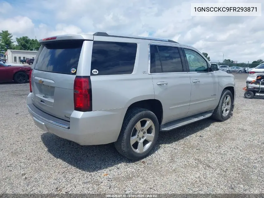 2015 Chevrolet Tahoe Ltz VIN: 1GNSCCKC9FR293871 Lot: 42630138