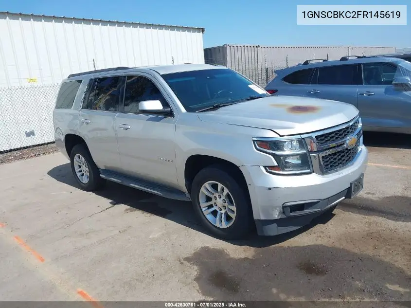 2015 Chevrolet Tahoe Lt VIN: 1GNSCBKC2FR145619 Lot: 42630761