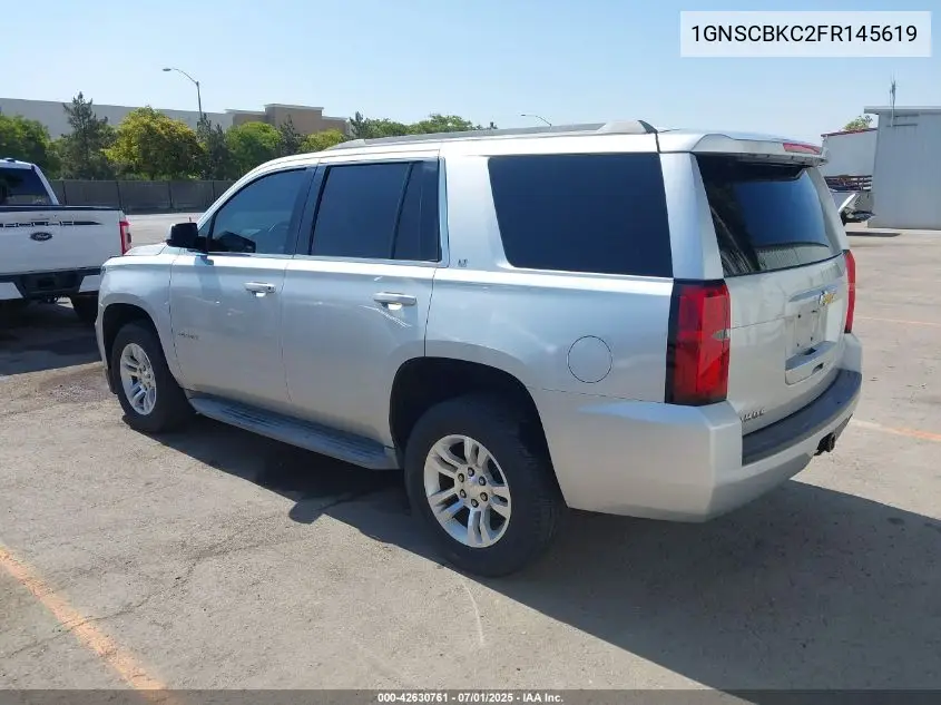 2015 Chevrolet Tahoe Lt VIN: 1GNSCBKC2FR145619 Lot: 42630761