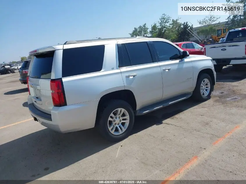 2015 Chevrolet Tahoe Lt VIN: 1GNSCBKC2FR145619 Lot: 42630761