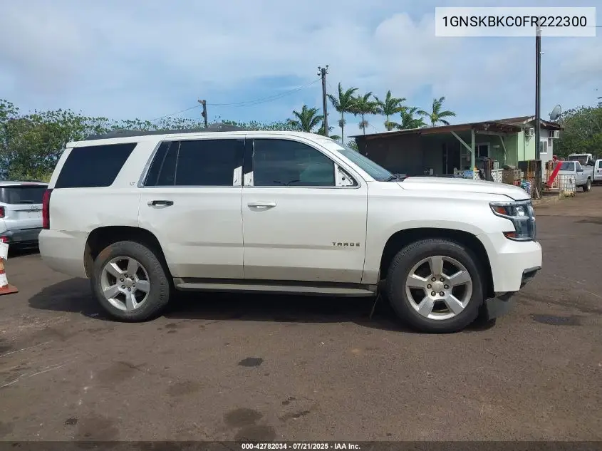 2015 Chevrolet Tahoe Lt VIN: 1GNSKBKC0FR222300 Lot: 42782034