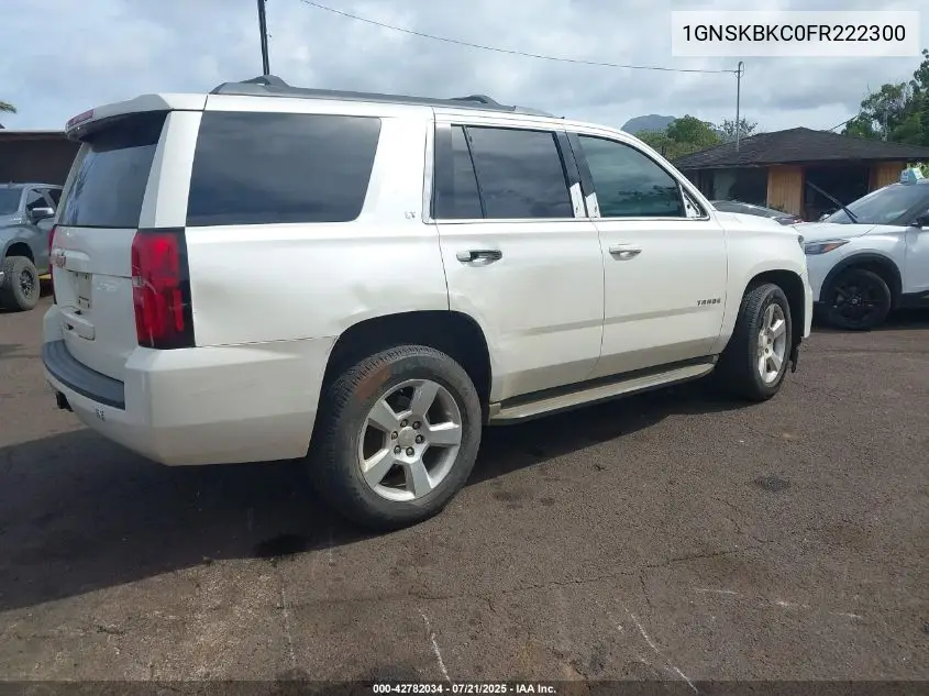 2015 Chevrolet Tahoe Lt VIN: 1GNSKBKC0FR222300 Lot: 42782034