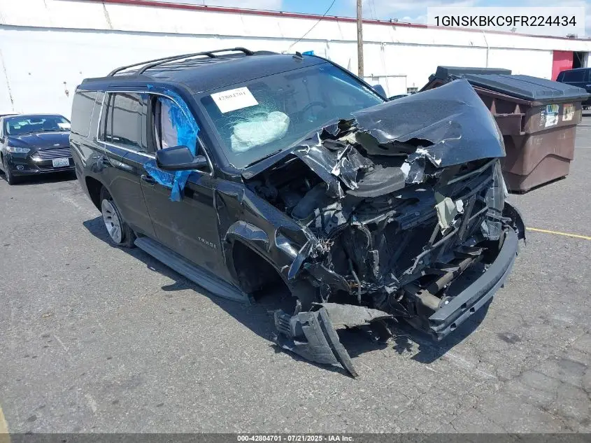 2015 Chevrolet Tahoe Lt VIN: 1GNSKBKC9FR224434 Lot: 42804701