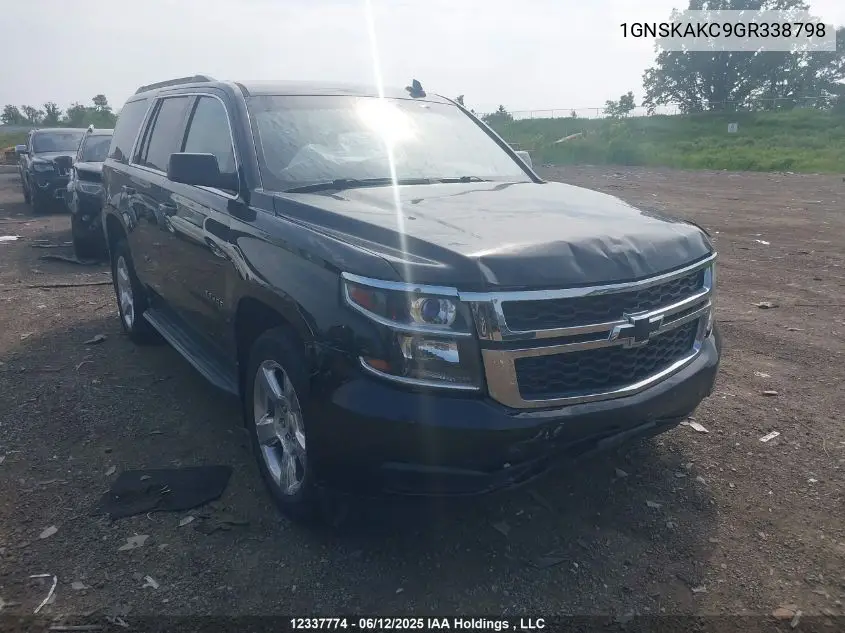 2016 Chevrolet Tahoe Ls VIN: 1GNSKAKC9GR338798 Lot: 12337774