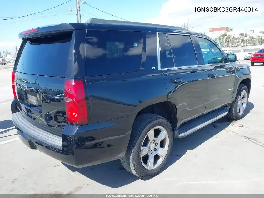 2016 Chevrolet Tahoe Lt VIN: 1GNSCBKC3GR446014 Lot: 42248329