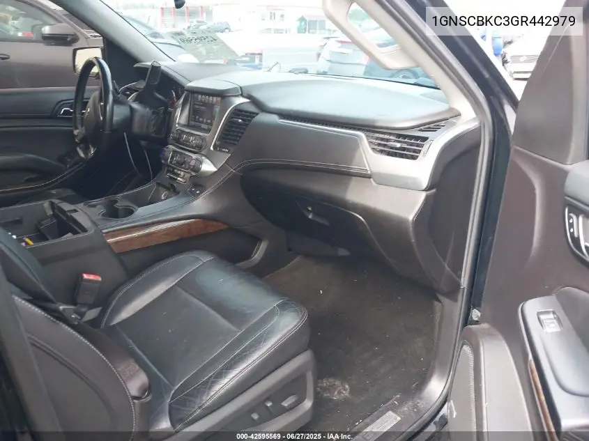2016 Chevrolet Tahoe Lt VIN: 1GNSCBKC3GR442979 Lot: 42595569