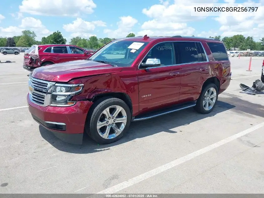 2016 Chevrolet Tahoe K1500 Ltz VIN: 1GNSKCKC8GR256797 Lot: 42624002