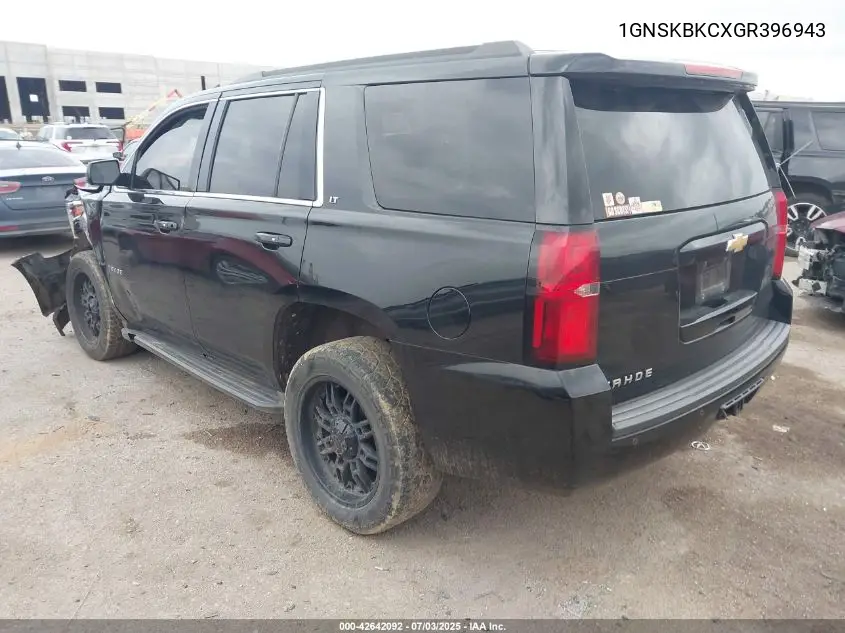 2016 Chevrolet Tahoe Lt VIN: 1GNSKBKCXGR396943 Lot: 42642092
