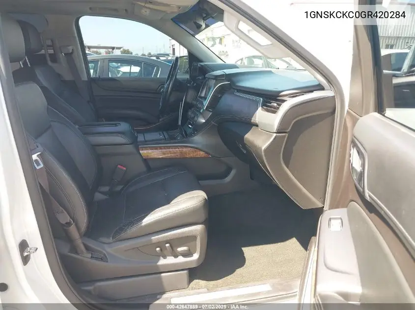 2016 Chevrolet Tahoe Ltz VIN: 1GNSKCKC0GR420284 Lot: 42647889