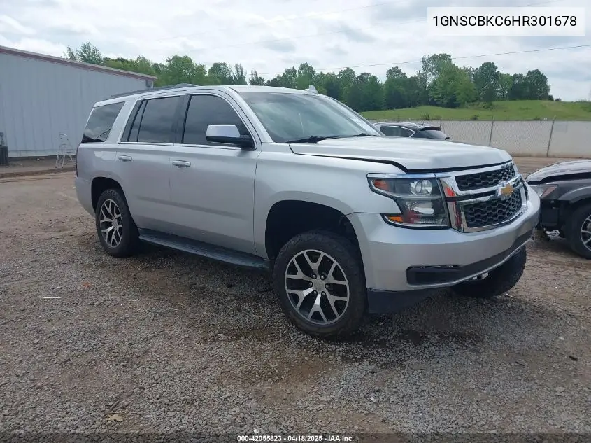 2017 Chevrolet Tahoe Lt VIN: 1GNSCBKC6HR301678 Lot: 42055823