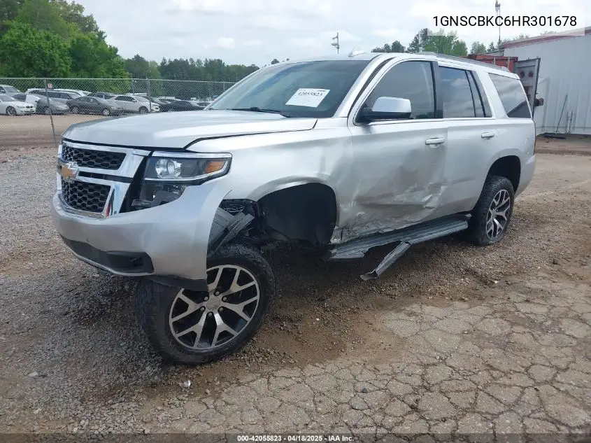 2017 Chevrolet Tahoe Lt VIN: 1GNSCBKC6HR301678 Lot: 42055823