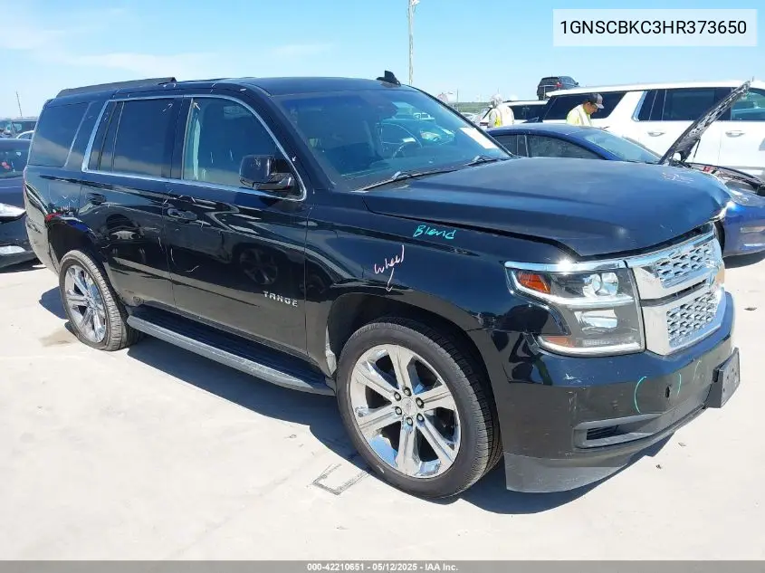 2017 Chevrolet Tahoe Lt VIN: 1GNSCBKC3HR373650 Lot: 42210651
