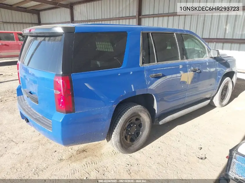 2017 Chevrolet Tahoe Commercial Fleet VIN: 1GNSKDEC6HR293723 Lot: 42247005