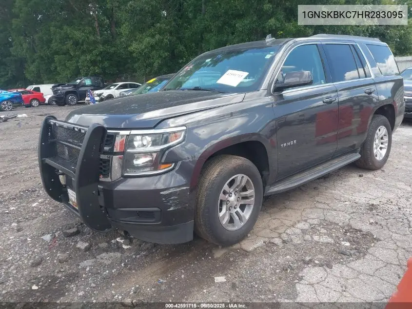 2017 Chevrolet Tahoe K1500 Lt VIN: 1GNSKBKC7HR283095 Lot: 42591715