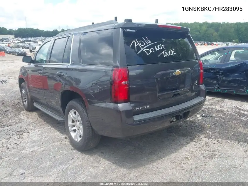 2017 Chevrolet Tahoe K1500 Lt VIN: 1GNSKBKC7HR283095 Lot: 42591715