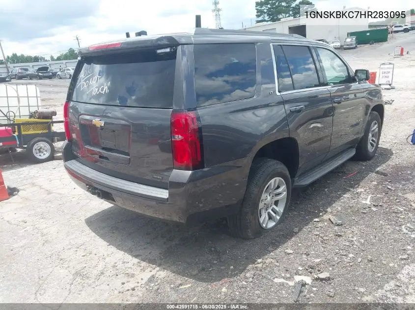 2017 Chevrolet Tahoe K1500 Lt VIN: 1GNSKBKC7HR283095 Lot: 42591715