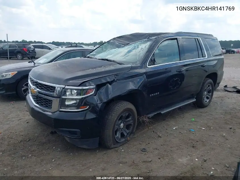 2017 Chevrolet Tahoe Lt VIN: 1GNSKBKC4HR141769 Lot: 42614723
