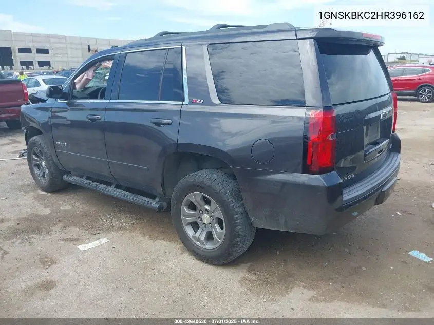 2017 Chevrolet Tahoe Lt VIN: 1GNSKBKC2HR396162 Lot: 42640530