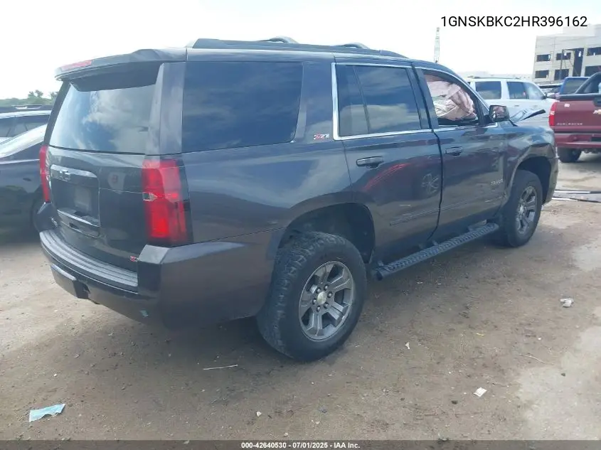 2017 Chevrolet Tahoe Lt VIN: 1GNSKBKC2HR396162 Lot: 42640530