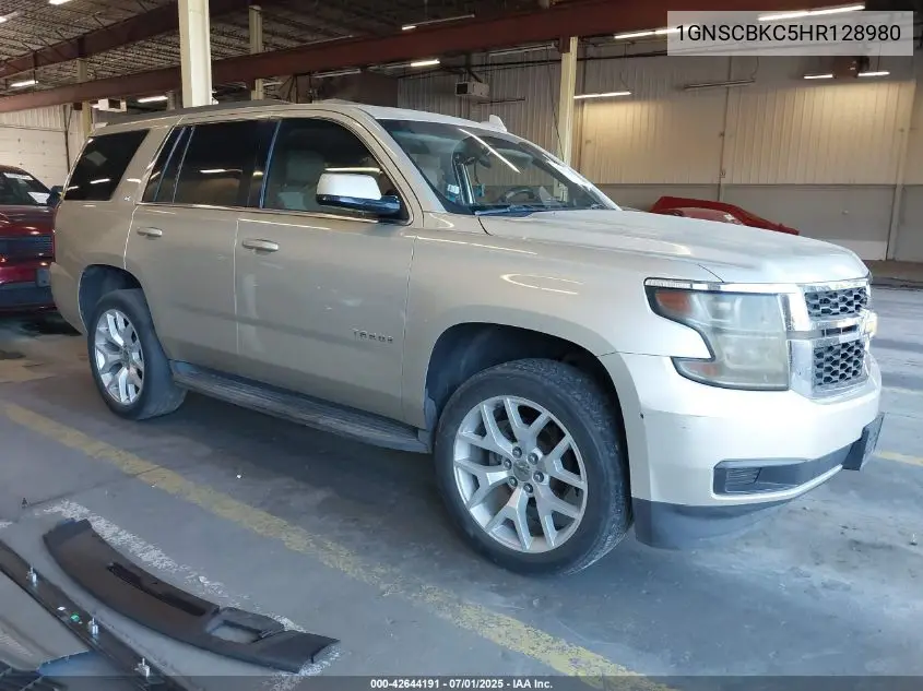 2017 Chevrolet Tahoe Lt VIN: 1GNSCBKC5HR128980 Lot: 42644191
