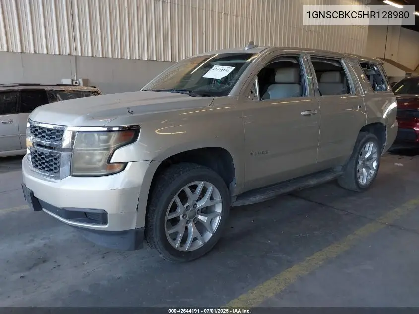 2017 Chevrolet Tahoe Lt VIN: 1GNSCBKC5HR128980 Lot: 42644191