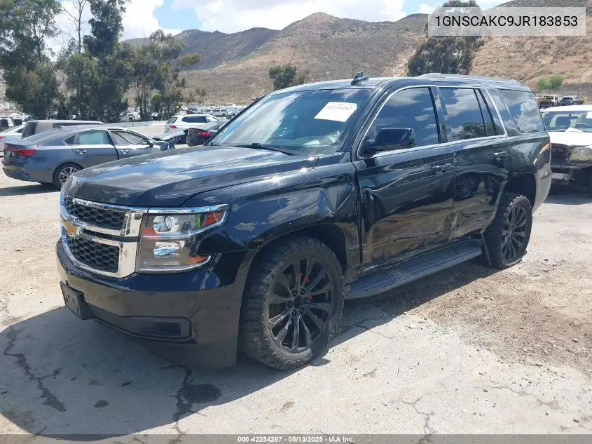 2018 Chevrolet Tahoe Ls VIN: 1GNSCAKC9JR183853 Lot: 42254267