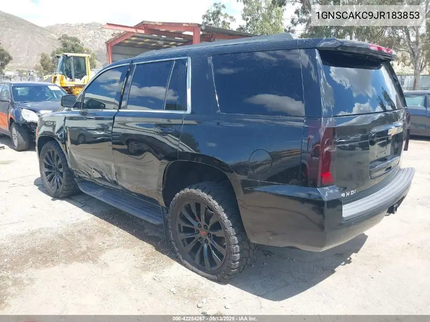 2018 Chevrolet Tahoe Ls VIN: 1GNSCAKC9JR183853 Lot: 42254267