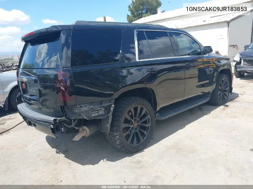 2018 Chevrolet Tahoe Ls VIN: 1GNSCAKC9JR183853 Lot: 42254267
