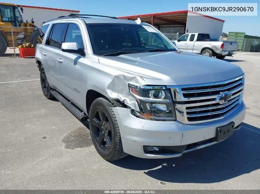 2018 Chevrolet Tahoe Lt VIN: 1GNSKBKC9JR290670 Lot: 42609700