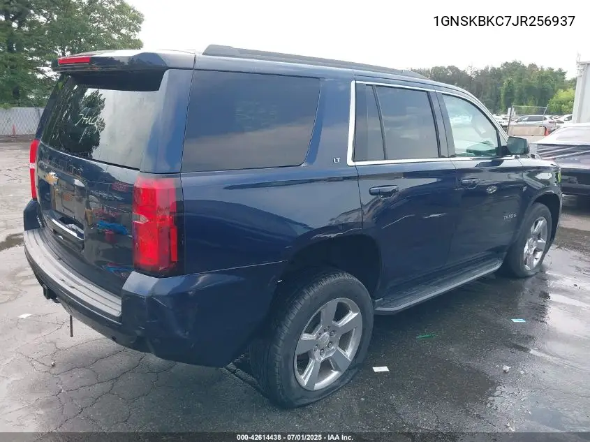 2018 Chevrolet Tahoe Lt VIN: 1GNSKBKC7JR256937 Lot: 42614438